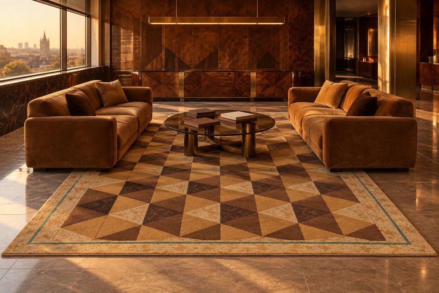 Intarsia Cube rug by ligea, suite visualisation